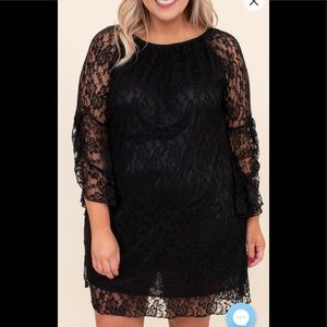 Black lace dress